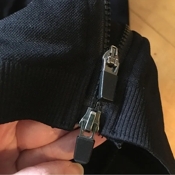 Fabletics Full Zip Lightweight Hoodie, Thumbholes, Pockets, Black, XS - Picture 8 of 14